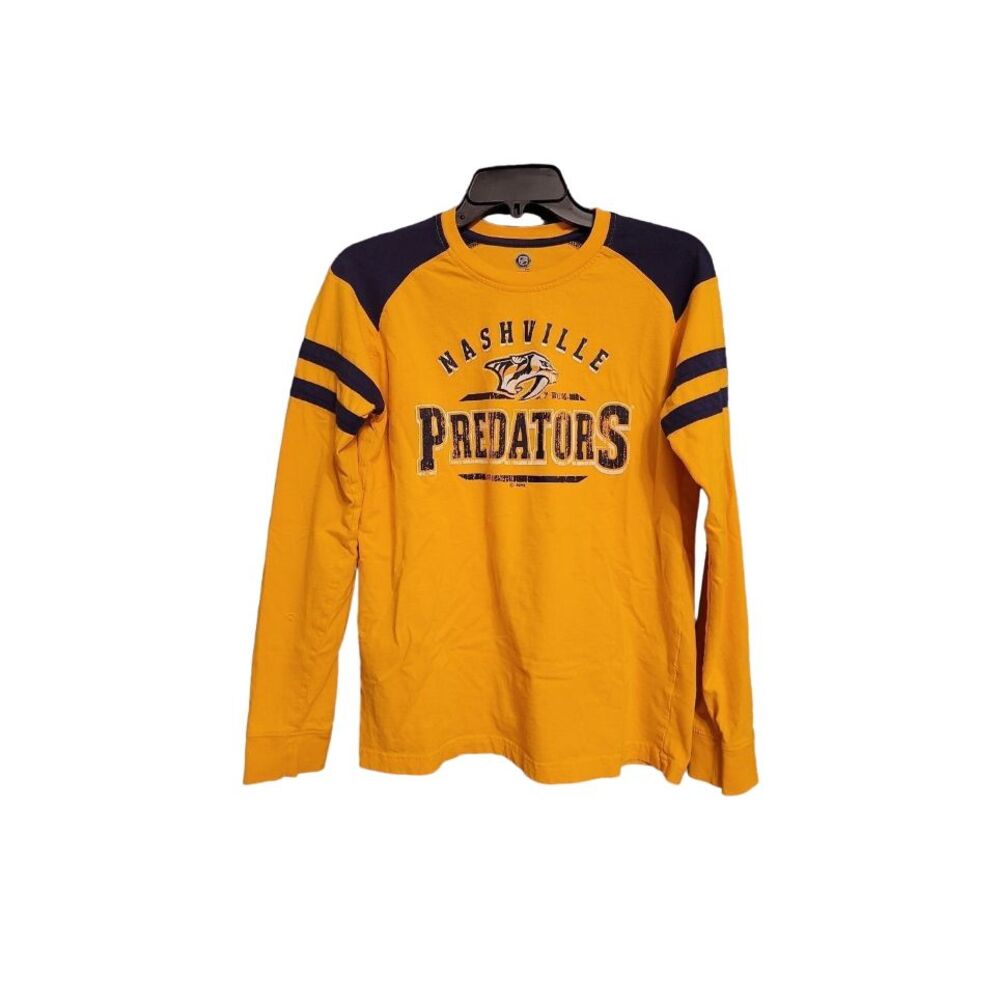 Nashville Prediators Hockey long sleeve‎ Jersey T-Shirt men's Medium